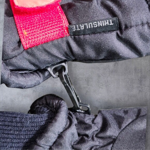 Women’s Large HEAD Thinsulate Winter Gloves Black Red Blue Insulated Ski - Picture 4 of 12